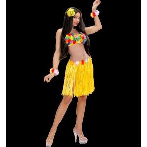 Fusta hawaii scurta galbena imagine