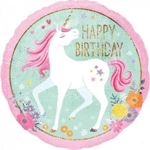 Balon folie unicorn 45 cm imagine
