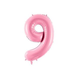 Balon folie cifra 9 roz 86 cm imagine