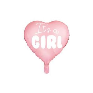 Balon folie its a girl roz deschis 45 cm imagine