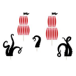 Decoratiuni tort pirati 5 buc imagine