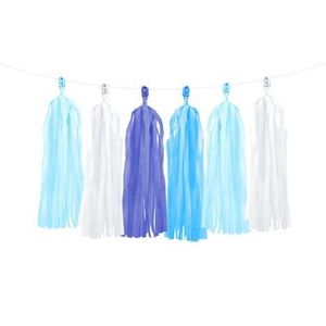 Ghirlanda franjuri mix albastru 1.5 m Party Deco PDTG6 imagine