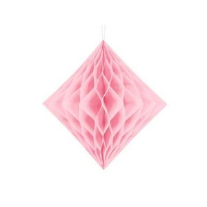 Honeycomb diamant roz deschis 20 cm imagine