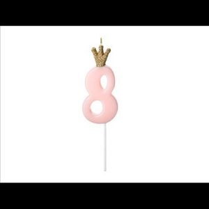 Lumanare cifra 8 coroana 9.5 cm imagine