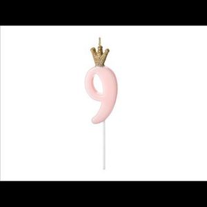 Lumanare cifra 9 coroana 9.5 cm imagine