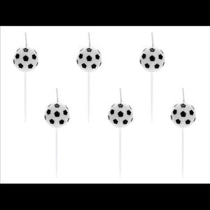 Lumanari fotbal 6 buc imagine