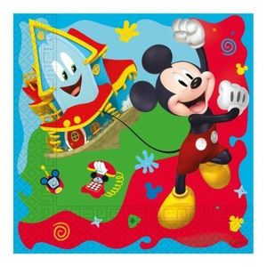 Servetele petrecere mickey rock the house 33x33 cm Procos PR93824 imagine