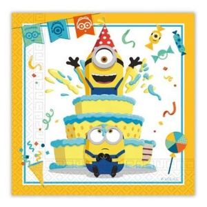 Servetele petrecere minions 33x33 cm imagine