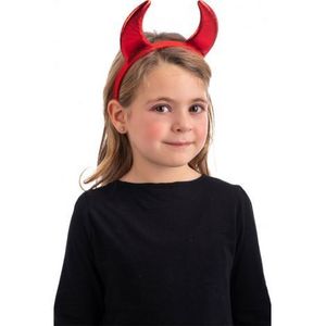 Bentita coarne dracusor rosu metalizat Carnival Toys CT03759 imagine