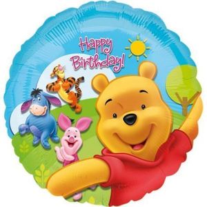 Balon folie winnie happy birthday 45 cm Amscan AM15749 01 imagine
