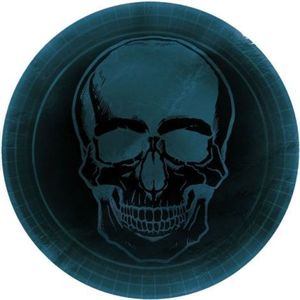 Farfurii schelet halloween 23 cm imagine