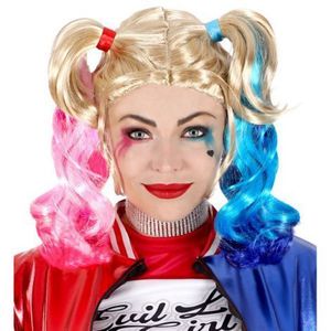 Peruca harley quinn halloween Widmann Italia 46926 imagine