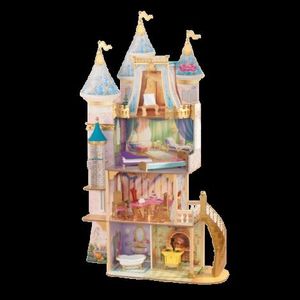 Castel de joaca din lemn pentru papusi Disney Royal Celebration imagine
