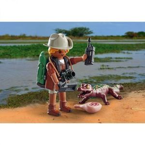 FIGURINA CERCETATOR CU ALIGATOR imagine