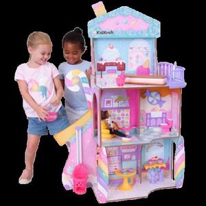 Casuta de joaca din lemn pentru papusi Candy Castle imagine