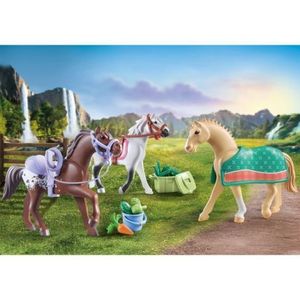 Playmobil - Set 3 Cai Cu Accesorii imagine