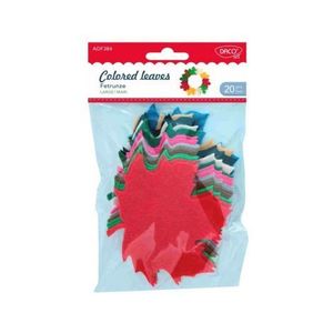 Accesorii craft - Set 20 Frunze din fetru - Fetrunze mari imagine