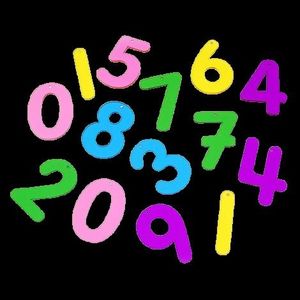 Set 14 numere translucide Curcubeu pentru tablete si mese luminoase imagine