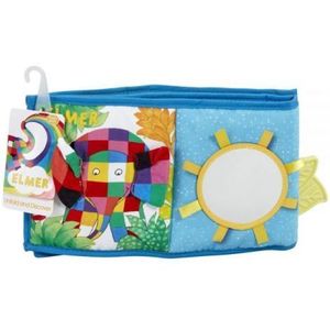 Jucarie - carte Elmer cu doua fete pentru dezvoltare senzoriala imagine