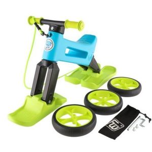 Bicicleta copii 2-5 ani, fara pedale, Funny Wheels Rider Supersport Yetti In Aqua Lime, FUNNY WHEELS RIDER FWYETTIAQUA imagine