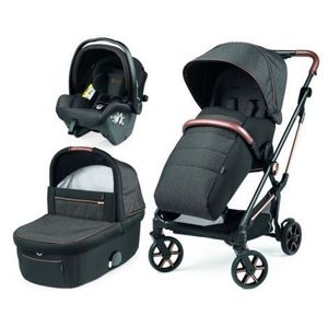 Carucior 3 in 1 Peg Perego Vivace, SLK, 0 - 22 kg, 500, Negru Gri imagine