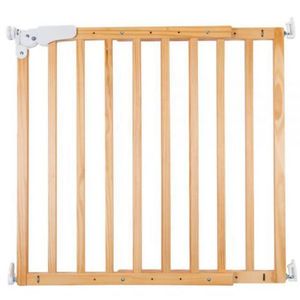 Poarta de siguranta lemn Childhome Maestro 73.5-104 cm Natural imagine