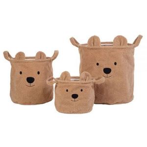 Set 3 cosuri depozitare Childhome Teddy imagine