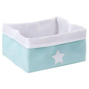 Cos depozitare panza Childhome 40x30x20 cm, Menta imagine