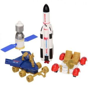 Set 4 figurine din metal plastic - Vehicule spatiale imagine