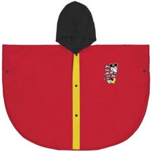 Pelerina de ploaie tip poncho, Mickey Mouse, Rosu, 3 - 4 ani imagine