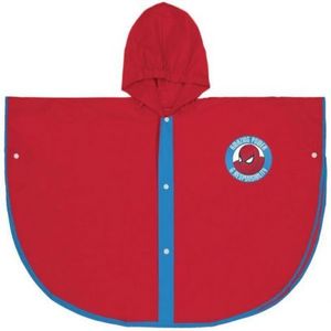 Pelerina de ploaie tip poncho, Spiderman, Rosu, 3 - 4 ani imagine