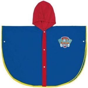Pelerina de ploaie tip poncho, Paw Patrol, Albastru, 5 - 6 ani imagine