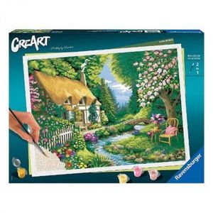 Creart - Pictura Casuta Pe Malul Raului imagine
