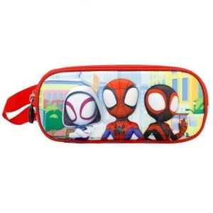 Penar 3D Spiderman Traffic cu 2 compartimente, 22x9.5x8 cm imagine