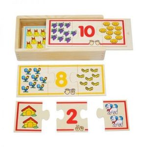 Puzzle lemn Invatam numerele imagine