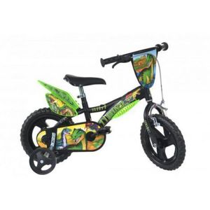 Bicicleta copii 3-5 ani, 12 inch, Dinozaur T Rex, Dino Bikes DB612LDS imagine