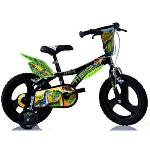 Bicicleta copii 3-5 ani, 14 inch, Dinozaur T Rex, Dino Bikes DB614LDS imagine