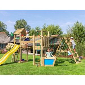 Complex de joaca din lemn Voyager cu modul Climb frame imagine