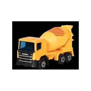 Masinuta utilitara die-cast, scara 1: 102, 7.5 cm lungime, camion betoniera imagine