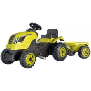 Tractor cu pedale si remorca Smoby Farmer XL verde imagine
