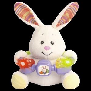 Jucarie interactiva bebe cu activitati si lumini 20 cm - Iepuras imagine