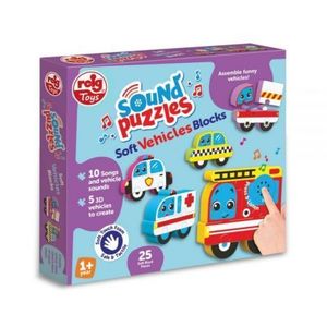 Puzzle blocks cu sunete - Vehicule imagine