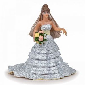 Papo Figurina Mireasa Cu Rochie Din Dantela imagine