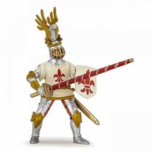 Papo Figurina Cavaler Crin Alb imagine