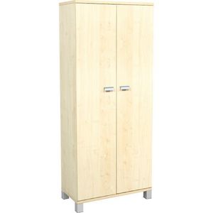 Dulap pentru materiale didactice, 2 usi si 4 rafturi, culoare artar, 42 x 80 x 190 cm imagine