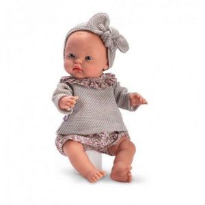 Bebelus Alex cu Puloveras Gri 36cm imagine