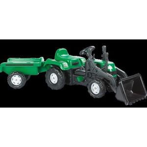 Set Tractor cu pedale, cu excavator si remorca, 3 ani+, Dolu 8048 imagine