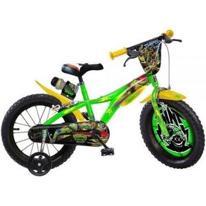 Bicicleta copii 4-6 ani, 16 inch, Testoasele Ninja, Dino Bikes DB616MNT imagine