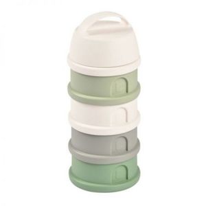 Recipient lapte praf 4 compartimente Beaba Sage Green imagine