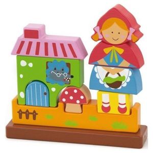 Puzzle blocuri magnetice Scufita Rosie imagine